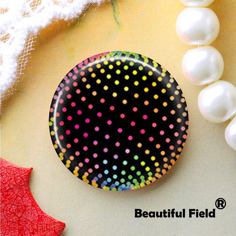 Handmade Rainbow Glass Cabochons for Jewelry Making