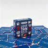A box of Spanish mini game cards titled ¿Qué tan bien me conoces? for conversation starters.