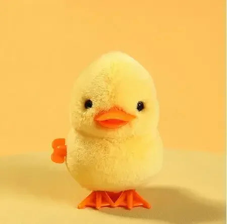 Yellow Wind-Up Jumping Chicken Toy for Toddlers
