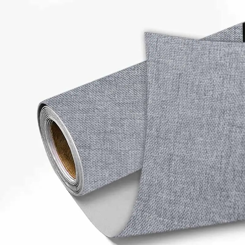 Roll of gray linen book binding cloth used for albums and scrapbooks