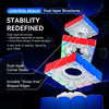 A close-up view of a multi-layered magnetic puzzle structure demonstrating dual-layer construction and stability features.