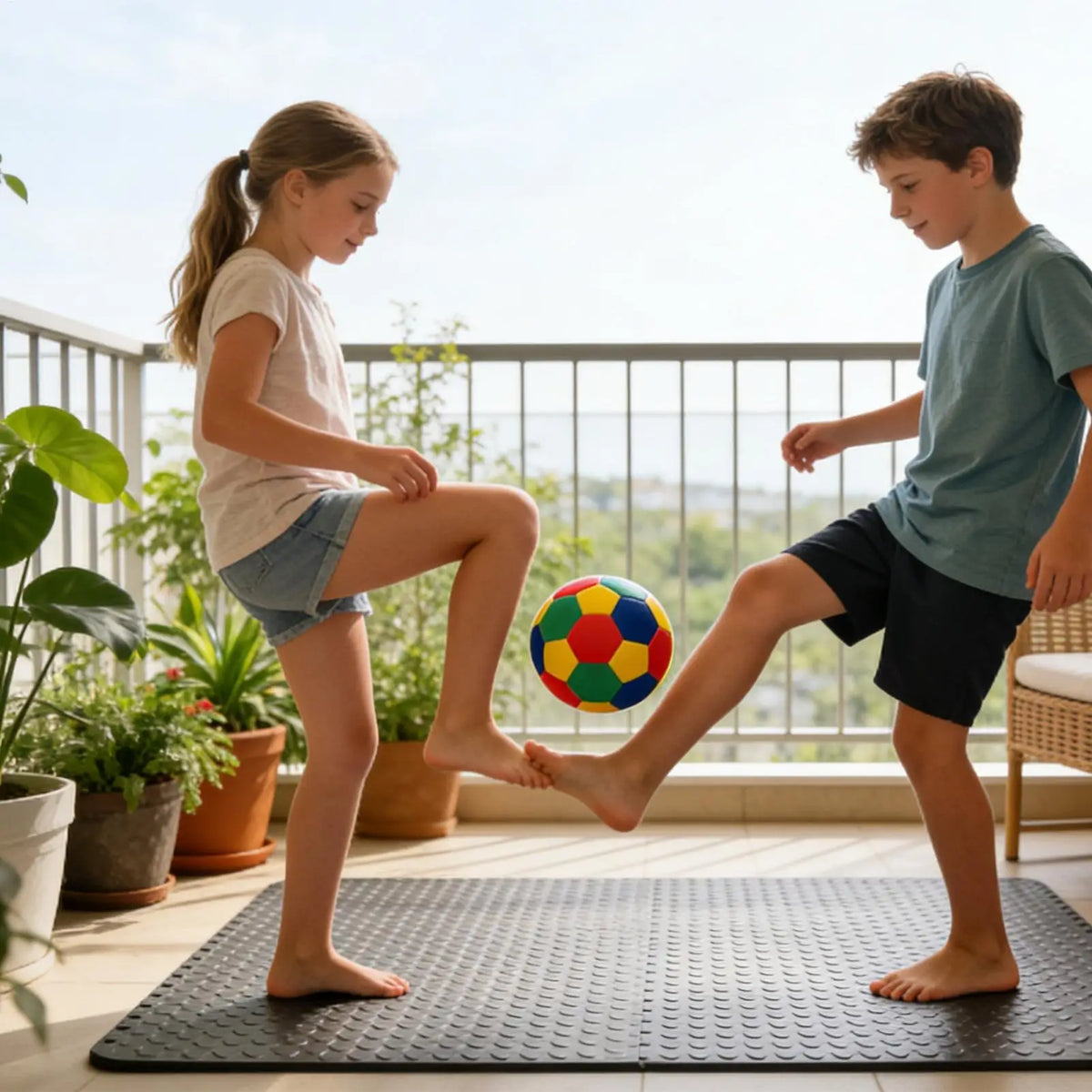 Indoor Silent Soccer Ball for Kids — Soft, Low-Bounce Foam Football