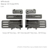3D printed PETG parts and screws for an FCX10 Range Rover upgrade kit.