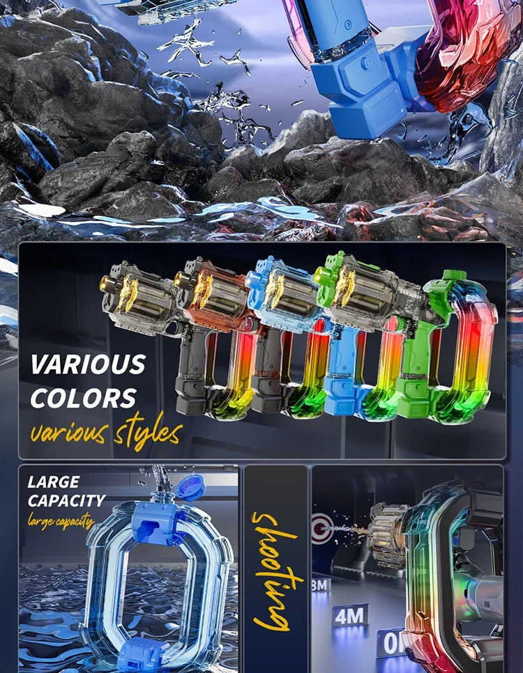 Electric Water Blaster with Light & Sound Effects – 750ml