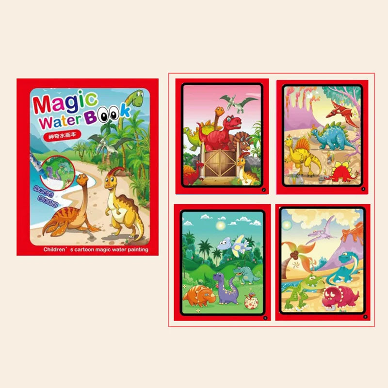 Reusable Water Coloring Book for Kids – Magic Drawing Pad