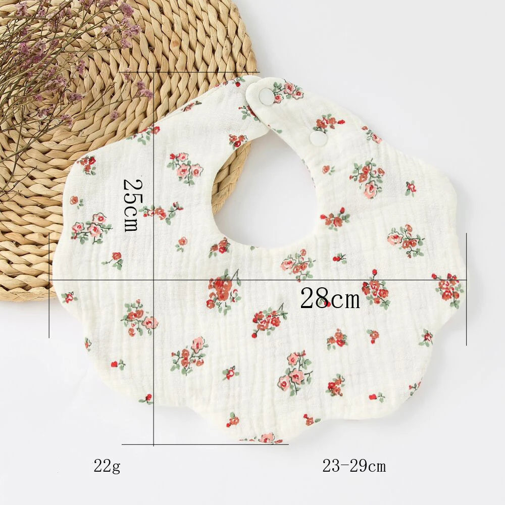 Organic Cotton Bandana Drool Bibs for Babies – 360° Absorbent, Unisex