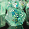 Handmade Resin Sharp Edge Dice Set for RPG Games