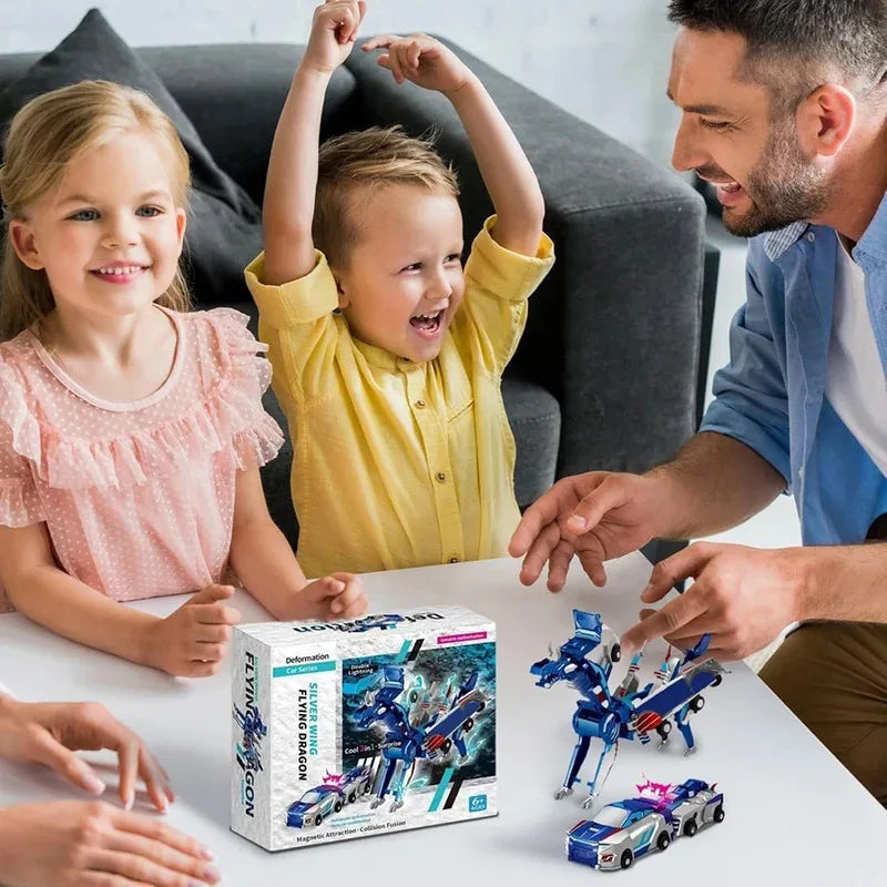 Unicorn Transformer Car 2-in-1 Magnetic Transforming Toy