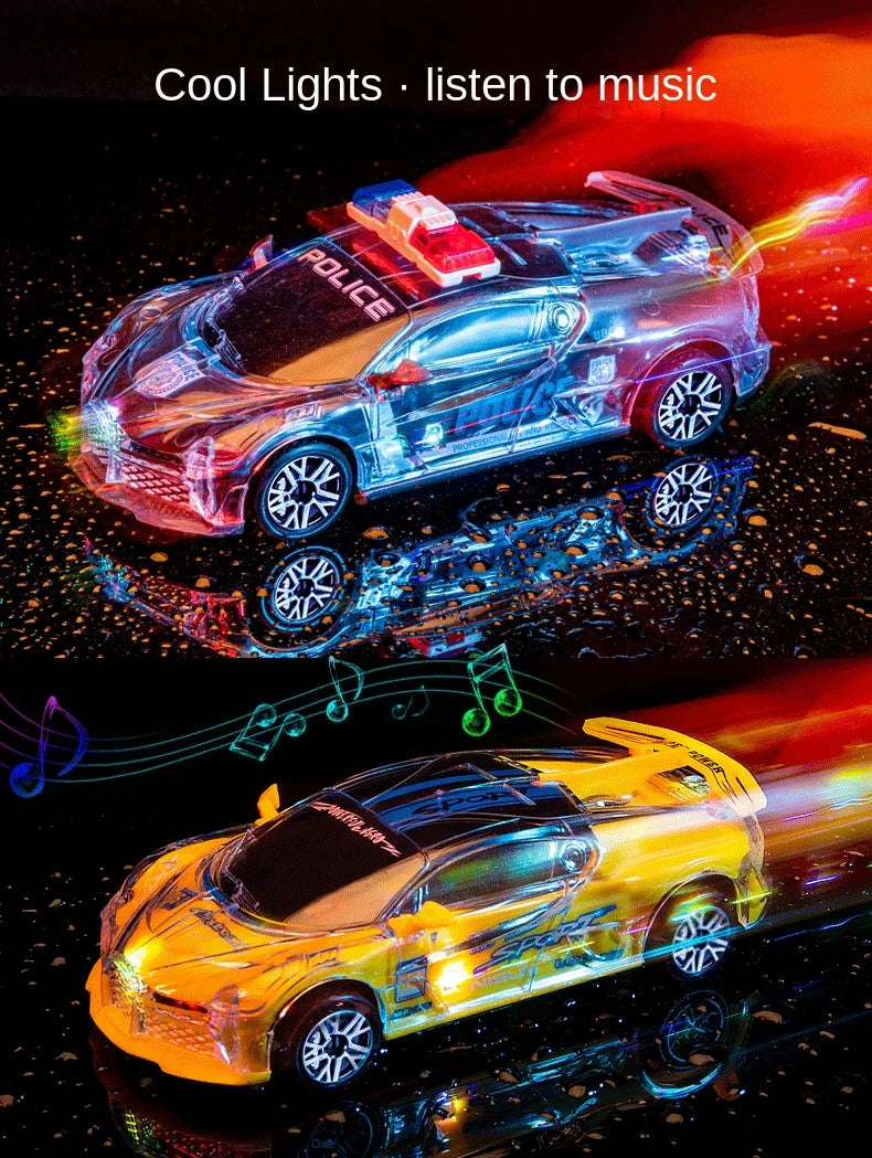 Police Car Toy with Lights, Sounds & Inertial Motion