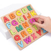 Wooden Alphabet & Number Shape Matching Puzzle Board