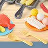 Kids Pretend Play BBQ Grill Set with Light & Sound
