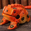 Handcrafted Wooden Frog Guiro Rasp Percussion Instrument