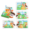 A set of colorful forest animals board books featuring soft touch and crinkle sounds for babies.