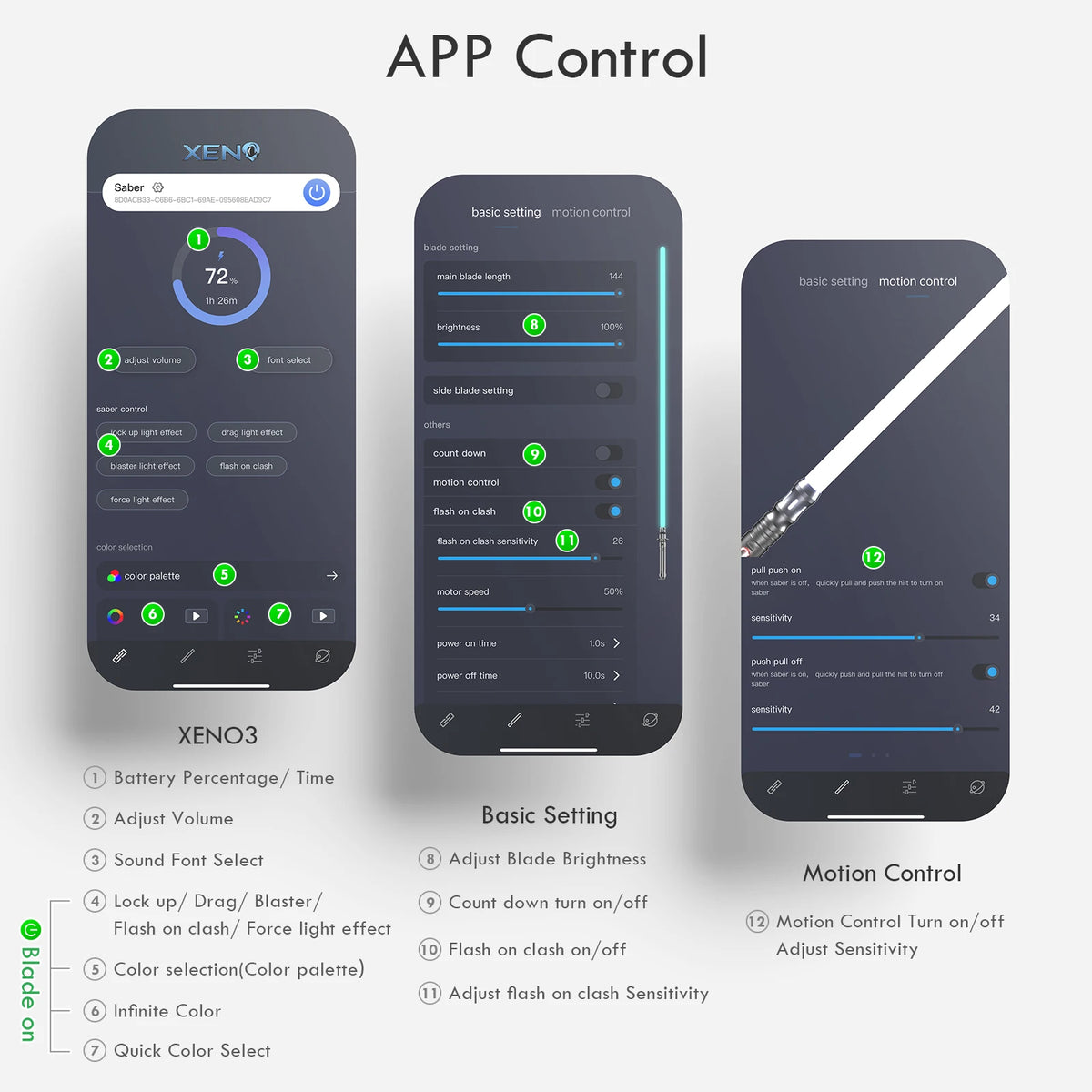 Xenopixel 3.0 Lightsaber with Smooth Swing and App Control