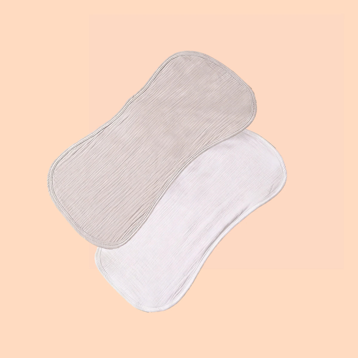 6-Layer Absorbent Baby Burp Cloths (2-Pack)