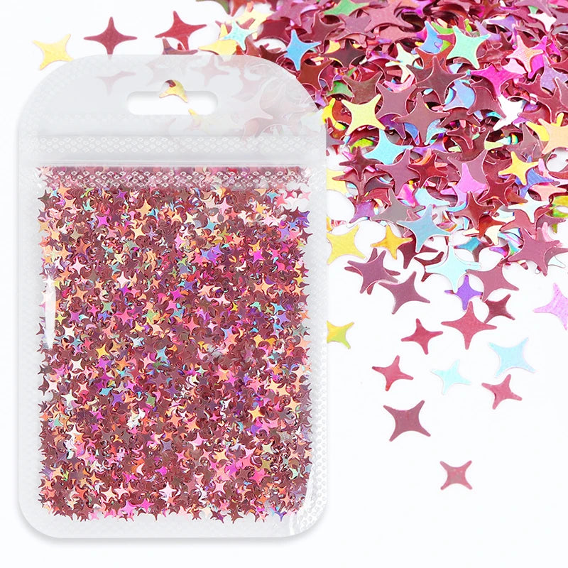 Shimmering Star Resin Sequins for DIY Crafts