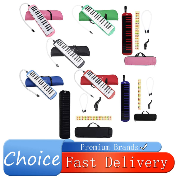 32-Key Portable Melodica with Windpipe and Backstrap