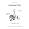 925 Sterling Silver Heart Charm Beads for Bracelets and Necklaces