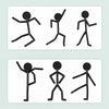 A set of four wooden sports pose jigsaw puzzles showing different human figures in various stances.