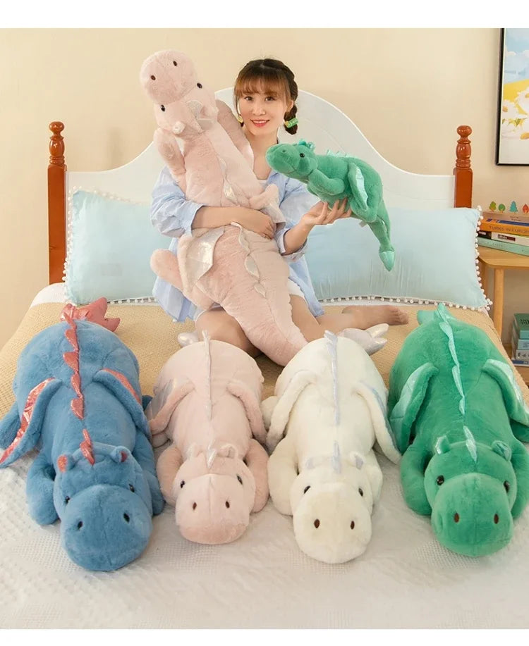 Cute Dragon Plush Pillow – Soft Stuffed Animal for Kids & Adults