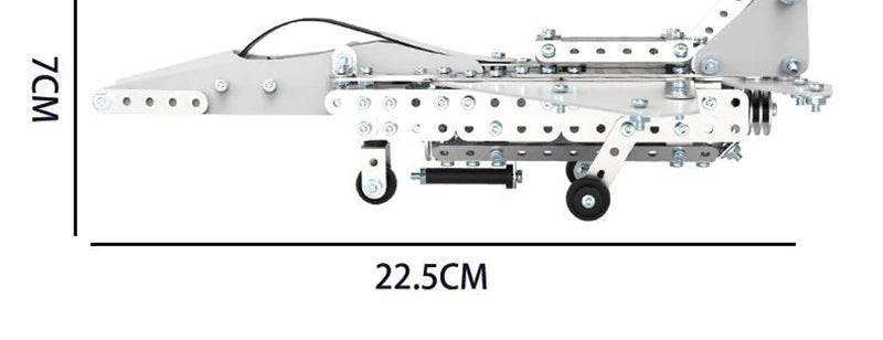 Metal 3D Aircraft Model Building Kit with Screw Assembly