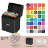 Dual-Tip Alcohol Art Markers – 168 Color Set for Illustration & Sketching