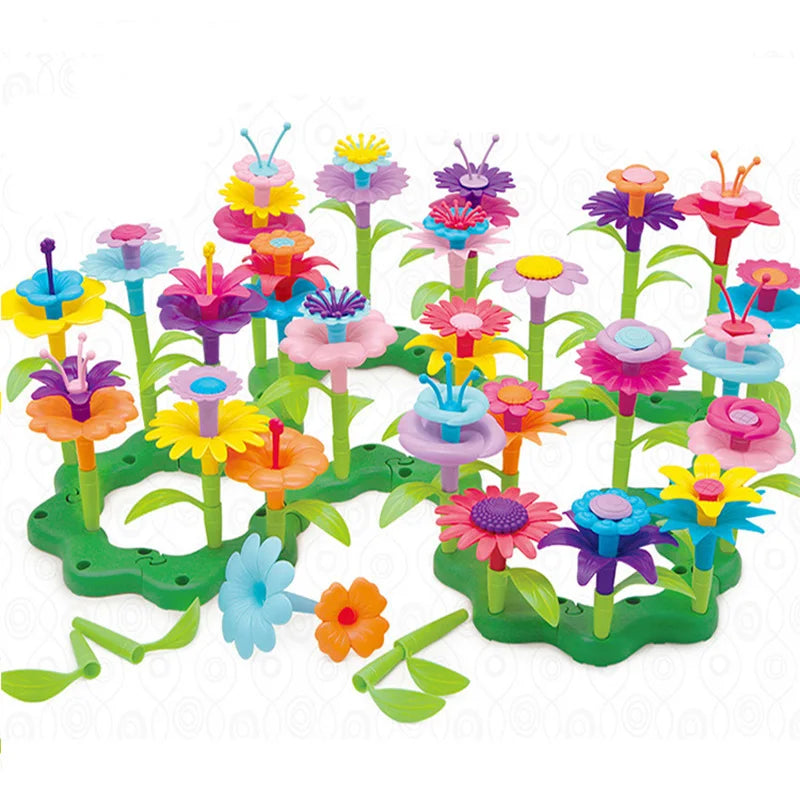 Creative Flower Garden Building Playset for Kids