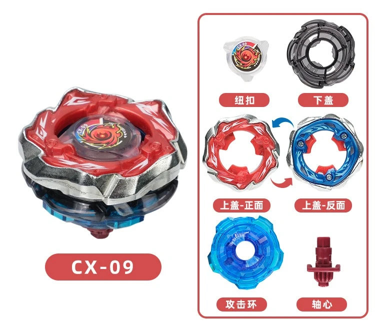 Gyro X Series Metal Battle Spinning Top with Launcher