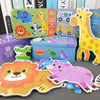 Montessori Wooden Animal Puzzle Set with Storage Box