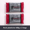 Two bags of rock plasticine modeling clay labeled OUMMAA ruler of imagination for sculpting