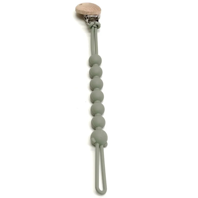 Baby Pacifier Clip with Silicone Teething Beads