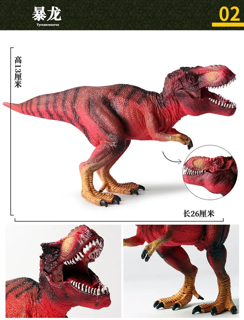 Realistic Dinosaur Figurine Collection for Imaginative Play