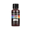 A dark brown bottle of acrylic paint labeled Coffee with a black cap.