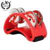 Foot Tambourine with Jingle Bells – Rainbow Percussion Instrument