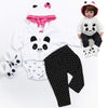 Panda Baby Doll Outfit Set for 18-20 Inch Reborn Dolls