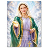 Diamond painting of Jesus and Virgin Mary with a halo and radiant light.