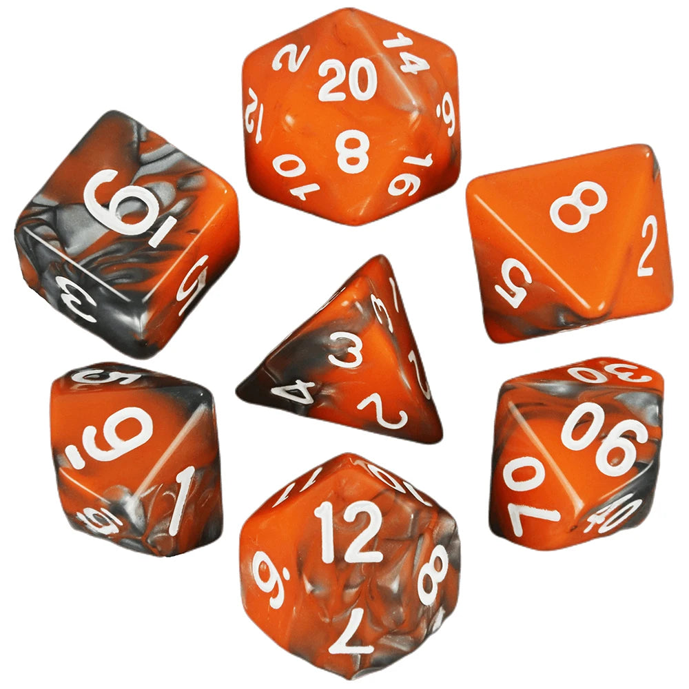 Polyhedral Dice Set (7 Pieces) for Tabletop RPGs
