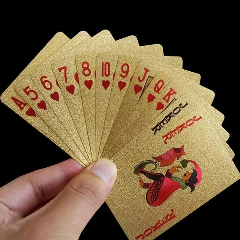 Gold Foil Playing Cards – Waterproof Matte Finish Deck
