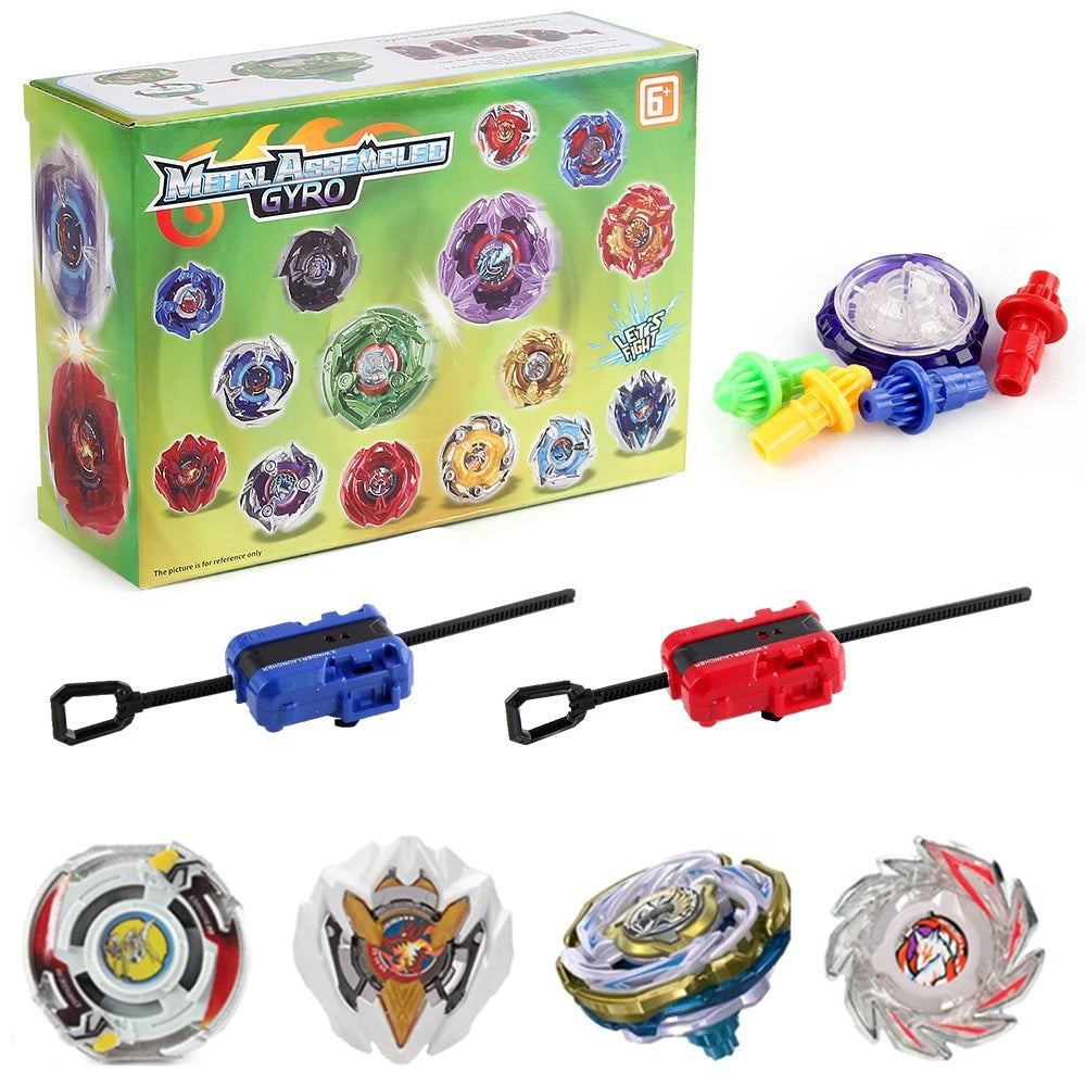 Gyro Spinning Tops Battle Set with Launchers