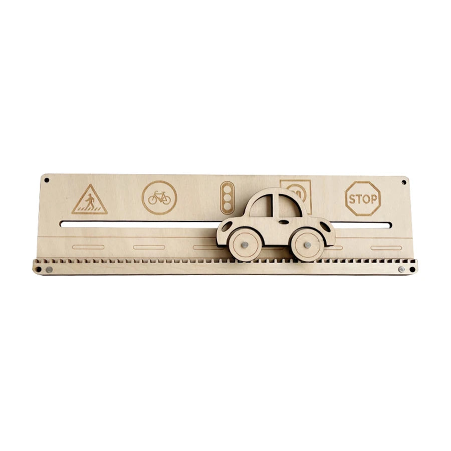 Montessori Wooden Busy Board Parts DIY Sensory Activity Set