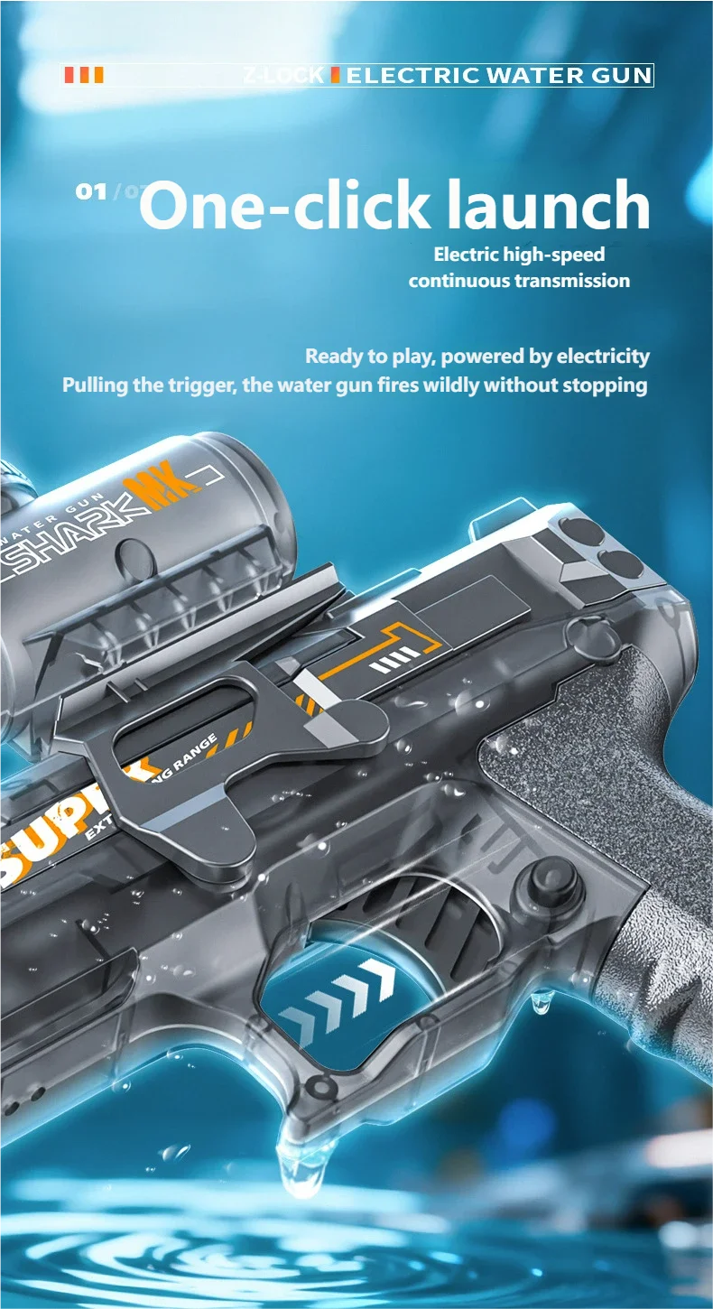 Automatic Electric Water Gun for Outdoor Fun