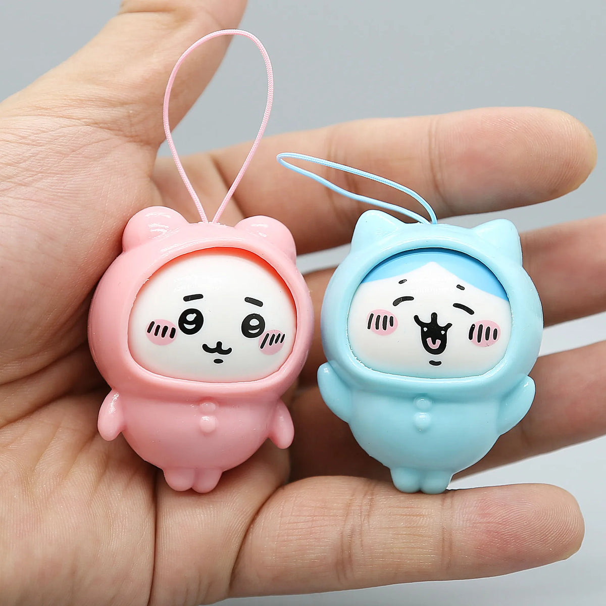 Cute Usagi & Hachiware Hooded Pajama PVC Charm
