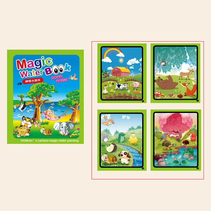 Reusable Water Coloring Book for Kids – Magic Drawing Pad