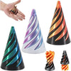 3D Printed Spiral Cone Passthrough Pyramid Sculpture
