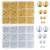 Gold & Silver Round Bead Assortment for DIY Jewelry Making