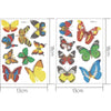 A set of diamond painting stickers featuring various colorful floral and butterfly designs.