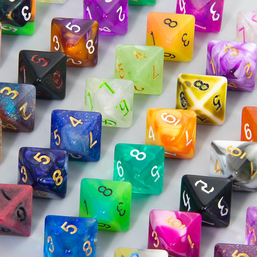 Polyhedral Resin Dice Set (10-Piece) for D&D and RPG