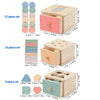 Wooden Montessori Sorting Box with Shape & Color Matching Games