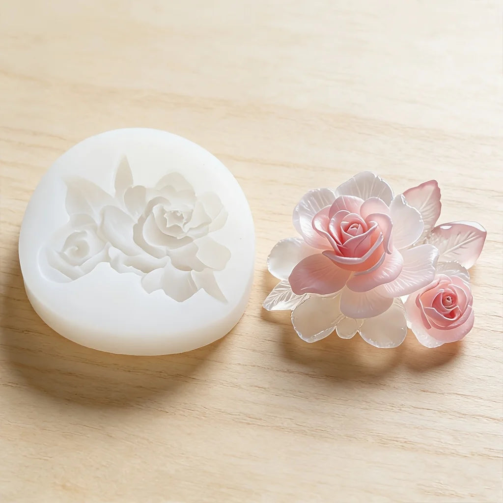 Elegant Rose Silicone Mold for Crafting and Decor