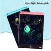 Two light blue and pink drawing tablets are shown against a light blue background.